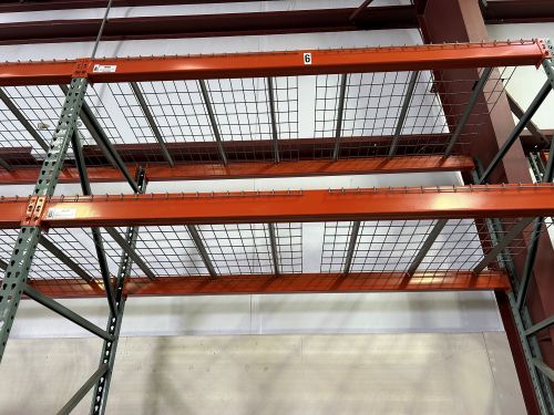 Lot of Pallet Racking with Wire Decking